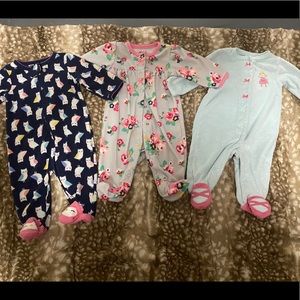 Babygirl footed sleepers